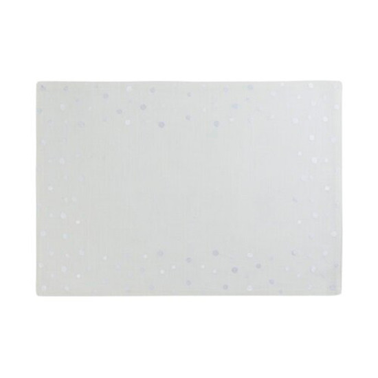 Imagem LUGAR AMERICANO AUGURI CASA BUBBLY BRANCO COM BORDADO 35X50CM