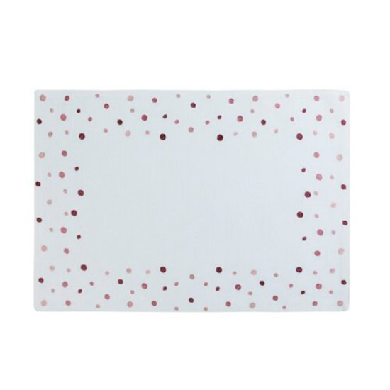 Imagem LUGAR AMERICANO AUGURI CASA BUBBLY BRANCO COM ROSA 35X50CM 
