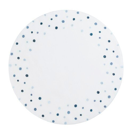 Imagem LUGAR AMERICANO AUGURI CASA BUBBLY BRANCO COM AZUL 40CM 