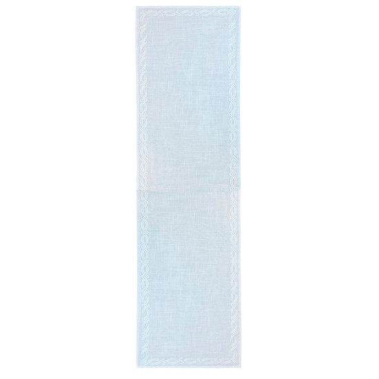 Imagem CAMINHO DE MESA AUGURI CASA TRULY 40X170CM BRANCO