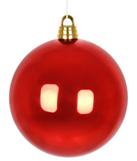 Imagem de BOLA NATALINA COR VERMELHO 30CM - GRILLO 53627 - Grillo Ltda