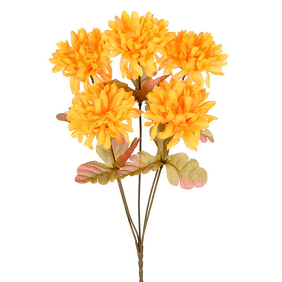 Imagem BUQUÊ CRISANTEMO X5 AMARELO OUTONO 15X39CM GRILLO 52751