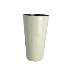 Imagem de VASO LEUCA DE PLÁSTICO COR CONCRETO 19X19X33CM - Floral Atlanta Ind E Com Ltda