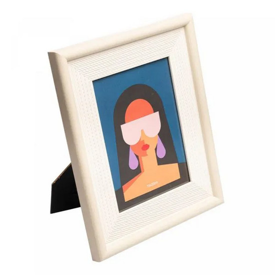 Imagem PORTA-RETRATO DE POLIESTIRENO ROPE BEGE 15CM X 20CM - LYOR