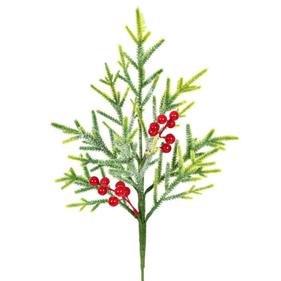 Imagem HASTE COMPLEMENTO BERRIES VERDE DECORATIVO DE NATAL 20X39CM - GRILLO 56609
