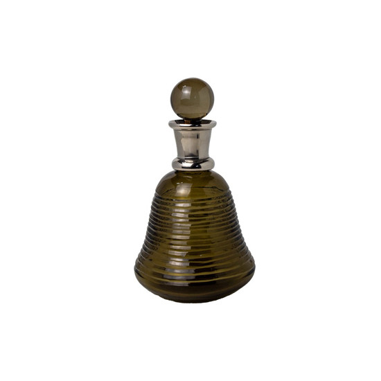 Imagem GARRAFA DECORATIVA EM VIDRO COR FUMÊ 24CM - MABRUK 
