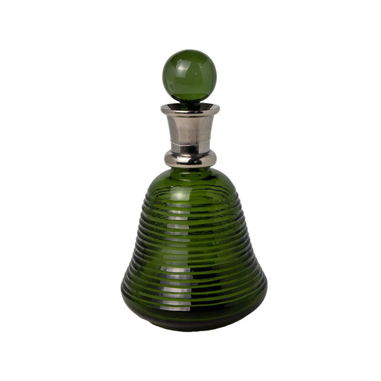 Imagem GARRAFA DECORATIVA EM VIDRO COR VERDE 24CM - MABRUK 