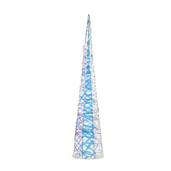 Imagem CONE DECORATIVO COM LEDS MOVIDO A OPILHAS 3AA 20X20X90CM - CROMUS 
