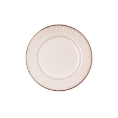 Imagem de PRATO PARA SOBREMESA DE CERÂMICA LINEAR 20CM BRANCO  - Coliseu Presentes Ltda