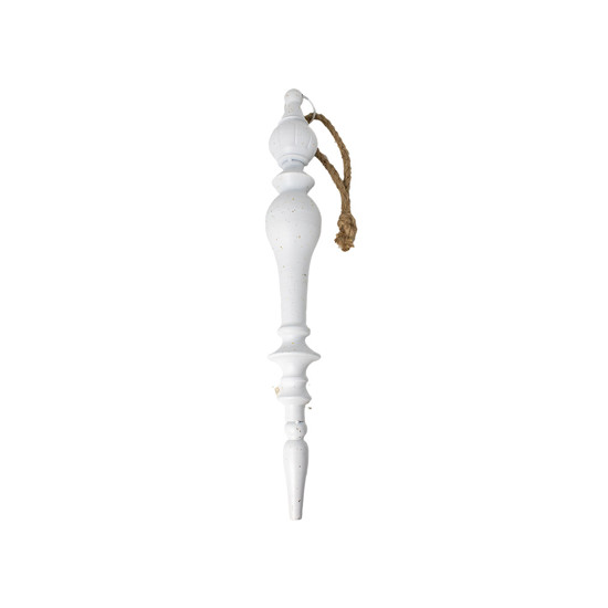 Imagem ENFEITE NATALINO P/ PENDURAR DECORATIVO COR BRANCO EM METAL 68X8X8 CM - GRILLO 56731