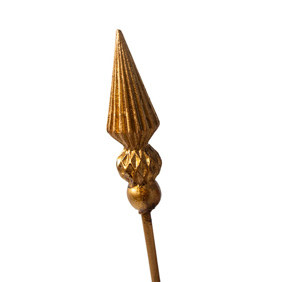Imagem PAPAI NOEL DECORATIVO EM RESINA COR VERMELHO COM DOURADO 36CM - CROSS
