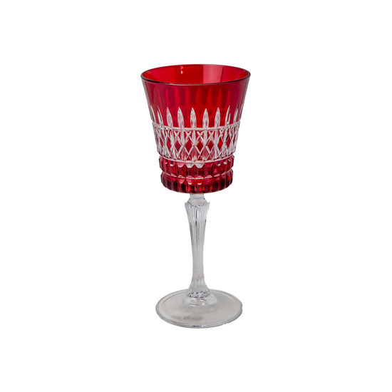 Imagem TAÇA PARA ÁGUA EM CRISTAL COR VERMELHO 9X9X21CM 