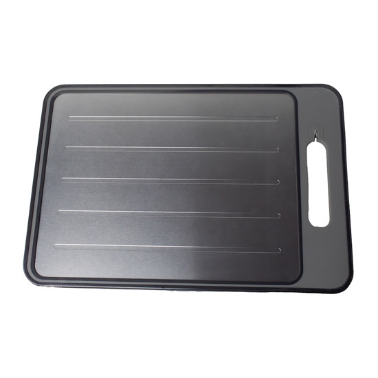 Imagem TÁBUA PARA CORTE DUPLA FACE EM INOX COM AMOLADOR 36,5X25X1 CM - TUUT