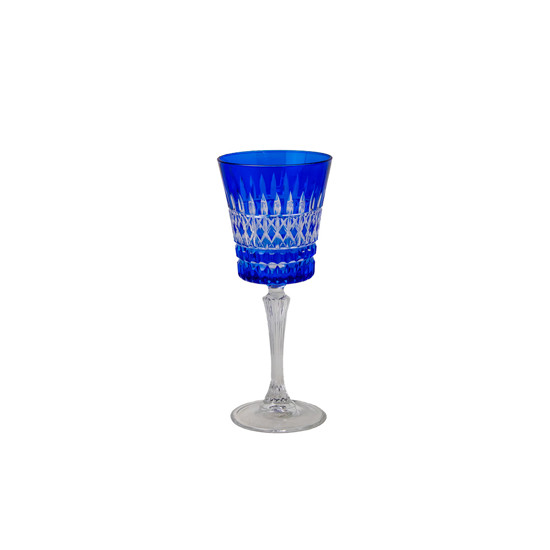 Imagem TAÇA PARA ÁGUA EM CRISTAL COR AZUL 9X9X21CM 