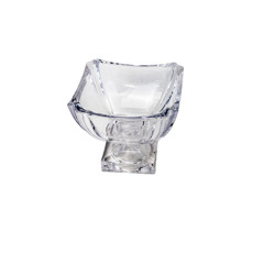 Imagem de CENTRO DE MESA EM VIDRO TRANSPARENTE 21X21X17CM - GRILLO 59406 - Grillo Ltda