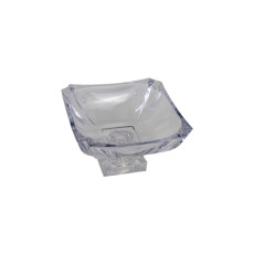 Imagem de CENTRO DE MESA EM VIDRO TRANSPARENTE 27X27X15CM - GRILLO 59407 - Grillo Ltda