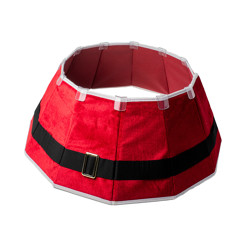 Imagem de SAIA RÍGIDA VERMELHA PARA ÁRVORA DE NATAL 68X68X17 CM - Cromus Embalagens Ind. E Com. Ltda