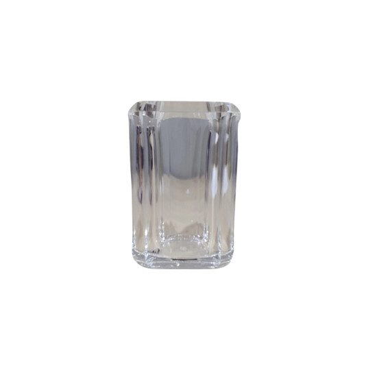 Imagem PORTA ESCOVA DE DESNTES LISTRASEVE CLEAR EM ACRÍLICO 210 ML 10X6,5X6,5 CM