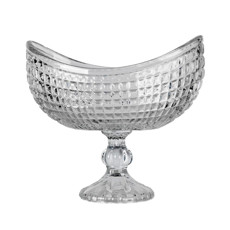 Imagem de CENTRO DE MESA FRAMENTTI EM CRISTAL ECOLÓGICO TRANSPARENTE 23X25X16 CM - Full Fit Industria Importacao E Comercio Ltda.