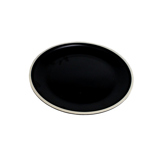 Imagem PRATO RASO EM MELAMINA CLASS PRETO 27 CM