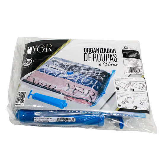 Imagem CONJUNTO DE 3 ORGANIZADORES DE ROUPA A VÁCUO EM PLÁSTICO