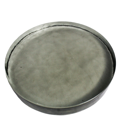 Imagem BANDEJA DECORATIVA REDONDA EM VIDRO CINZA 3X20 CM