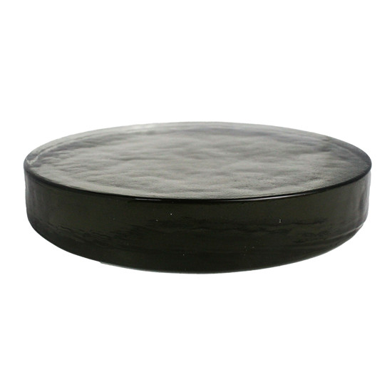 Imagem BANDEJA DECORATIVA REDONDA EM VIDRO CINZA 3X20 CM