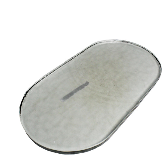 Imagem BANDEJA DECORATIVA OVAL EM VIDRO 2X42X23 CM