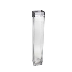 Imagem de VASO DE VIDRO DECORATIVO TRANSPARENTE COMPRIDO 60X10 CM - Grillo Ltda