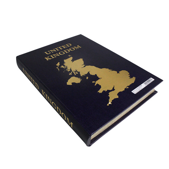 Imagem LIVRO CAIXA DECORATIVO VIOLETA EM MADEIRA E COURINO 5X36X27 CM