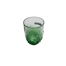 Imagem de COPO BAIXO VERDE EM ACRÍLICO COM CORAL MARINHO EM ALTO RELEVO 480ML 11X8X8 CM - Inverno Verao Comercio De Modas E Decoracao Eireli