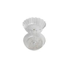 Imagem de PORTA DOCES DECORATIVO EM VIDRO TRANSPARENTE 16X14 CM - Grillo Ltda