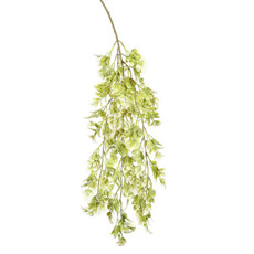Imagem de PENDENTE DE FOLHAS VERDES PERMANENTE DECORATIVO EM PLÁSTICO 75X10 CM - GRILLO 55232 - Grillo Ltda