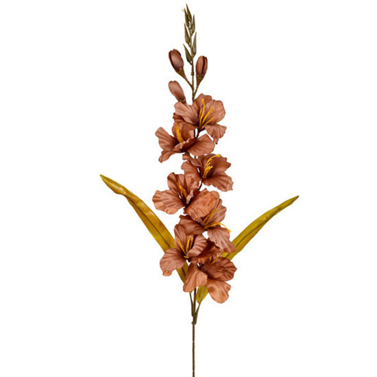 Imagem HASTE GLADIOLOS DECORATIVA PERMANENTE EM PLÁSTICO MARROM 82X30 CM - GRILLO 57643