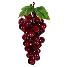Imagem de CACHO DE UVAS VERMELHAS DECORATIVAS PERMANETES EM PLÁSTICO 17X9 CM - GRILLO 21840 - Grillo Ltda