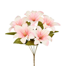 Imagem de HASTE BUQUÊ PERMANENTE DECORATIVA DE LÍRIO TIGRE ROSA OUTONO EM PLÁSTICO 36X10 CM - Grillo Ltda