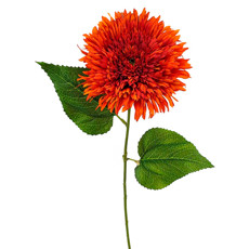 Imagem de HASTE DECORATIVA PERMANTE DE GERBERA AGULHA LARANJA EM PLÁSTICO MOLDÁVEL 67X20 CM - Grillo Ltda