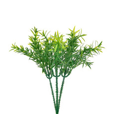 Imagem de PICK MINI CAPIM PERMANENTE DE 3 HASTES VERDES EM PLÁSTICO 21X10 CM - GRILLO 44982 - Grillo Ltda