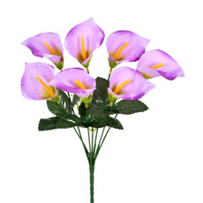 Imagem de HASTE BUQUÊ PERMANENTE DECORATIVO DE LÍRIO LAVANDA EM PLÁSTICO MOLDÁVEL 31X10 CM - Grillo Ltda