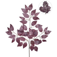 Imagem de HASTE DE FICUS VERDE COM ESTRUTURA EM CETIM E PLÁSTICO MOLDÁVEL 35X44 CM GRILLO 33426 - Grillo Ltda
