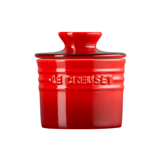 Imagem PORTA MANTEIGA EM CERÂMICA 170ML VERMELHO 10,7X9,9 CM - LE CREUSET
