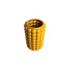 Imagem de VASO DECORATIVO EM CERÂMICA AMARELO 21X13 CM - GRILLO 59203 - Grillo Ltda