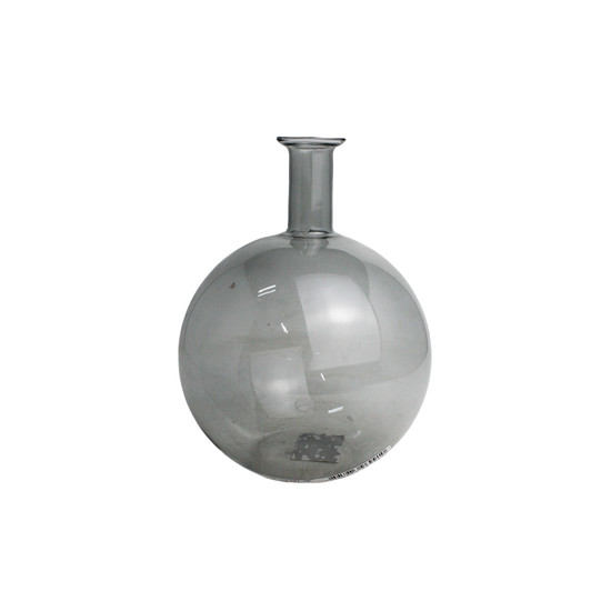 Imagem VASO DECORATIVO REDONDO EM VIDRO CINZA 20X14 CM - GRILLO 59027-317