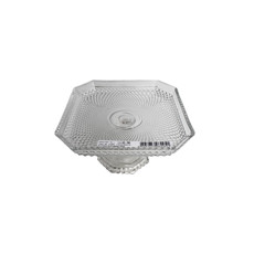 Imagem de MINI PRATO PORTA DOCES EM VIDRO TRANSPARENTE COM PÉ 9X16 CM - GRILLO 59370 - Grillo Ltda