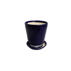 Imagem de VASO PEQUENO DECORATIVO EM CERÂMICA AZUL MARINHO 13X12 CM - GRILLO 968501 - Grillo Ltda
