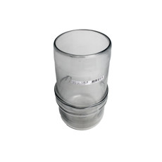 Imagem de VASO DE VIDRO DECORATIVO TRANSPARENTE 35X18 CM - GRILLO 58683 - Grillo Ltda