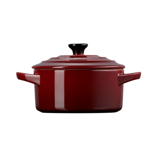 Imagem MINI COCOTTE EM CERÂMICA MARROM RHONE COM TAMPA 250ML  8X14X11 CM - LE CREUSET