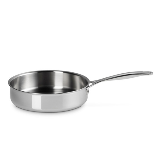 Imagem FRIGIDEIRA SAUTE COM TAMPA  3-PLY EM INOX 11X24X24 CM - LE CREUSET
