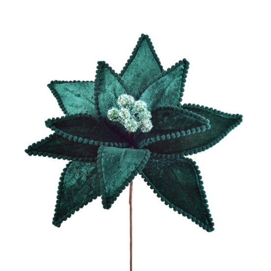 Imagem HASTE BICO DE PAPAGAIO COR VERDE VELUDO 26X24CM CABO CURTO - GRILLO 56971