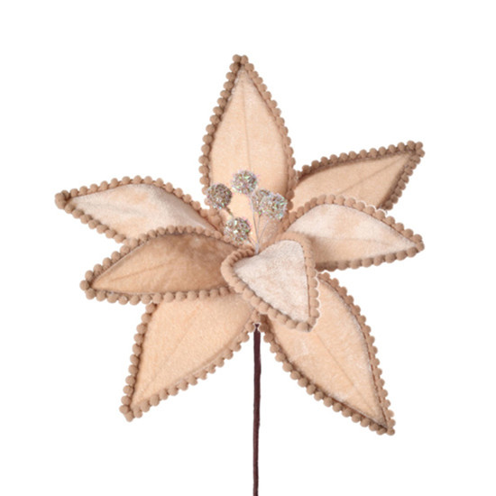 Imagem PICK BICO DE PAPAGAIO COR CHAMPAGNE VELUDO 24,5X20CM CABO CURTO GRILLO 56972